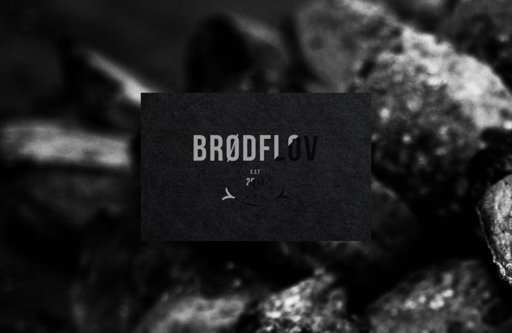 Brødflov's business card design.